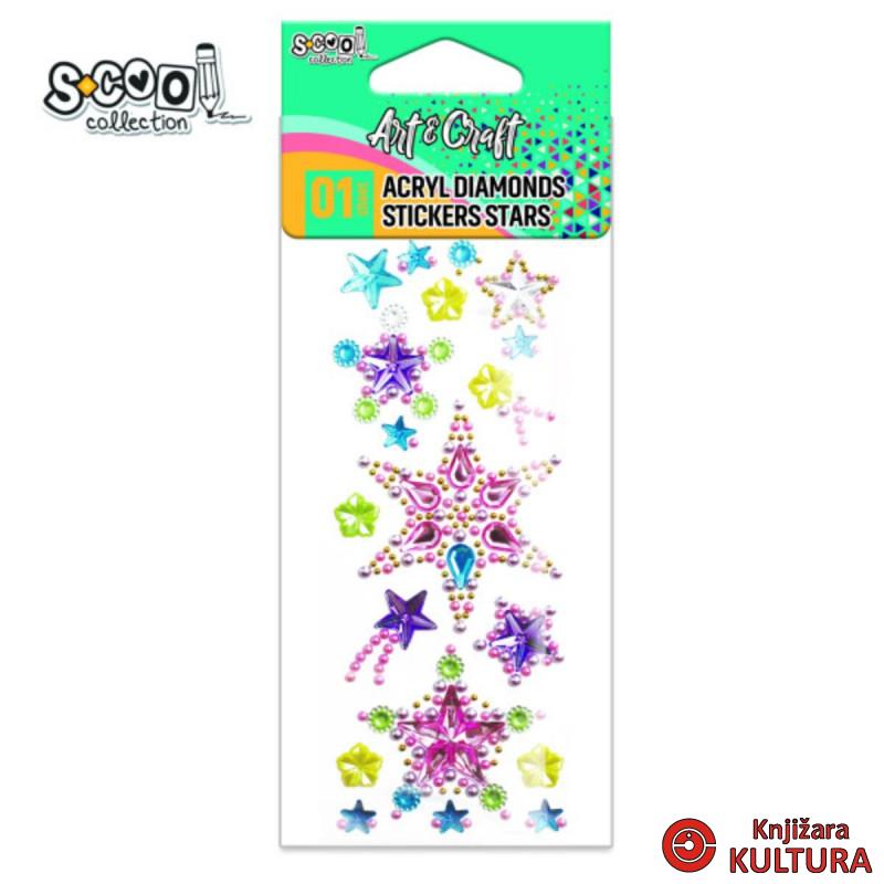 KRAFT UKRASNI STIKER ACRYL DIAMONDS 