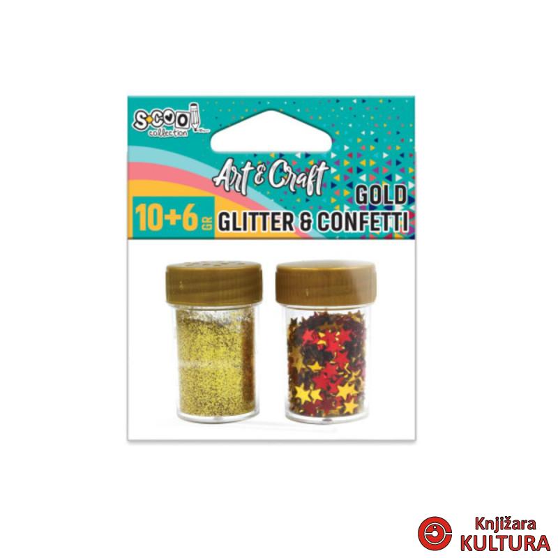 KRAFT UKRASNI GLITER KONFETI SC2592 