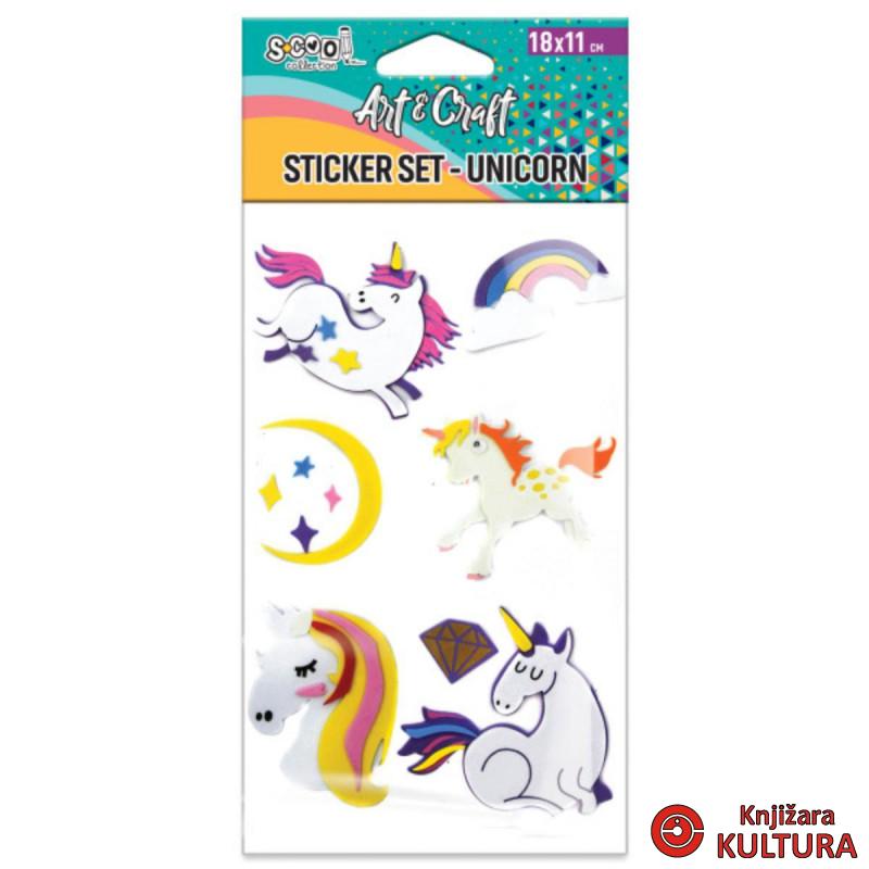 KRAFT UKRASNI STIKER 3D UNICORN SC2606 