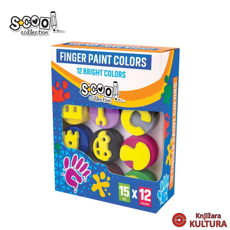 FINGER PAINT COLORS 12/1 15ML 