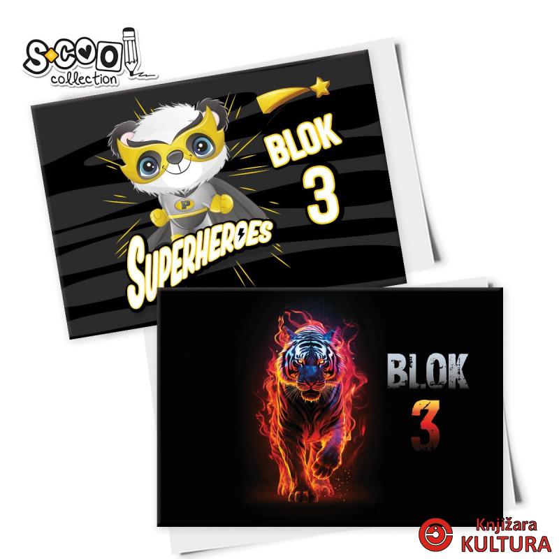 BLOK ZA CRTANJE BR.3 MUSKI MOTIVI SC3535 