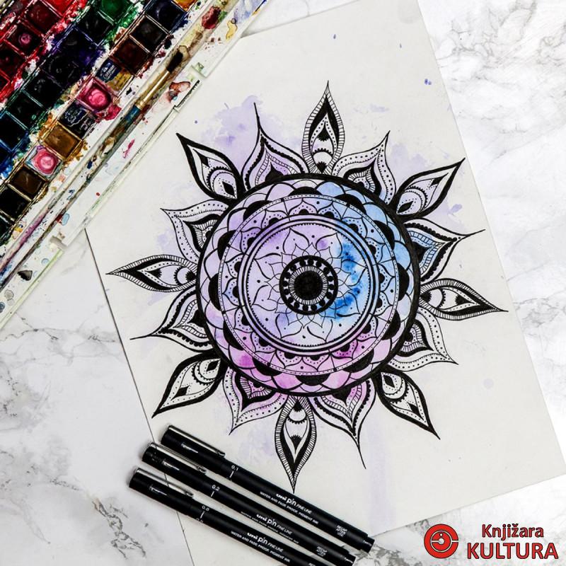 MARKER UNI PIN 01-200 BLACK 