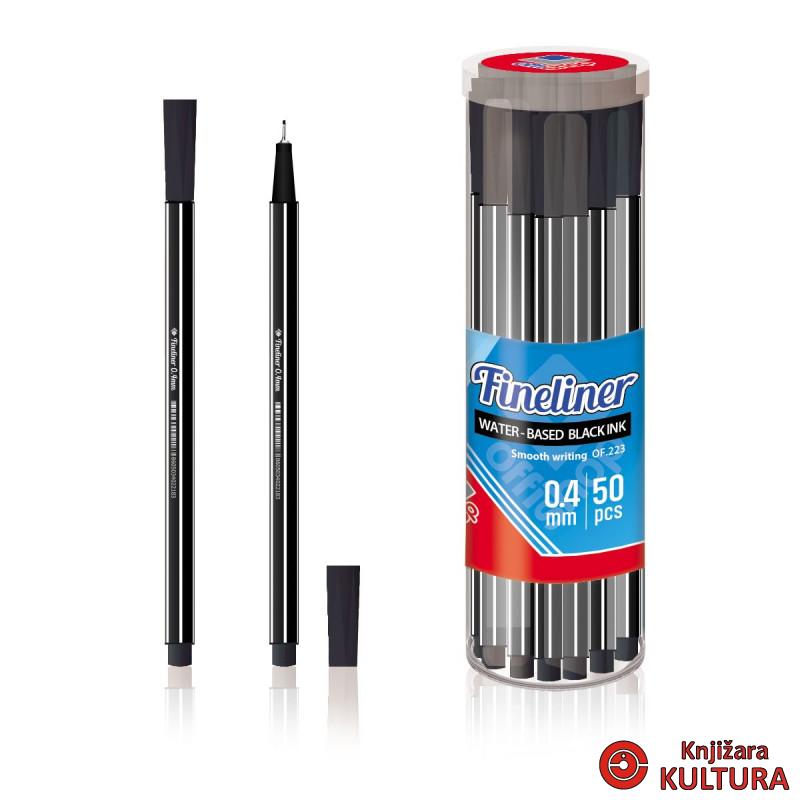 FINELINER OFFISHOP CRNI 0.4mm 