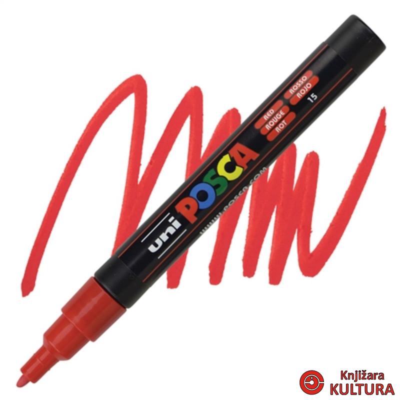 MARKER UNI PC-3M POSCA CRVENI 