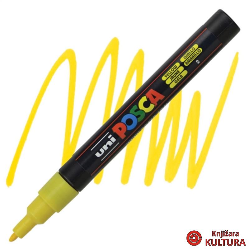 MARKER UNI PC-3M POSCA ŽUTI 