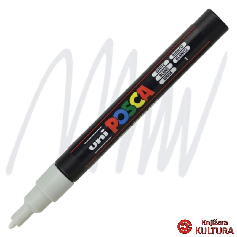 MARKER UNI PC-3M POSCA BIJELI 