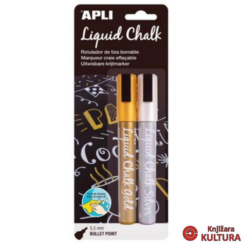 KREDA MARKER  BULLET 5,5MM GOLD/SILV 2 14847AP 
