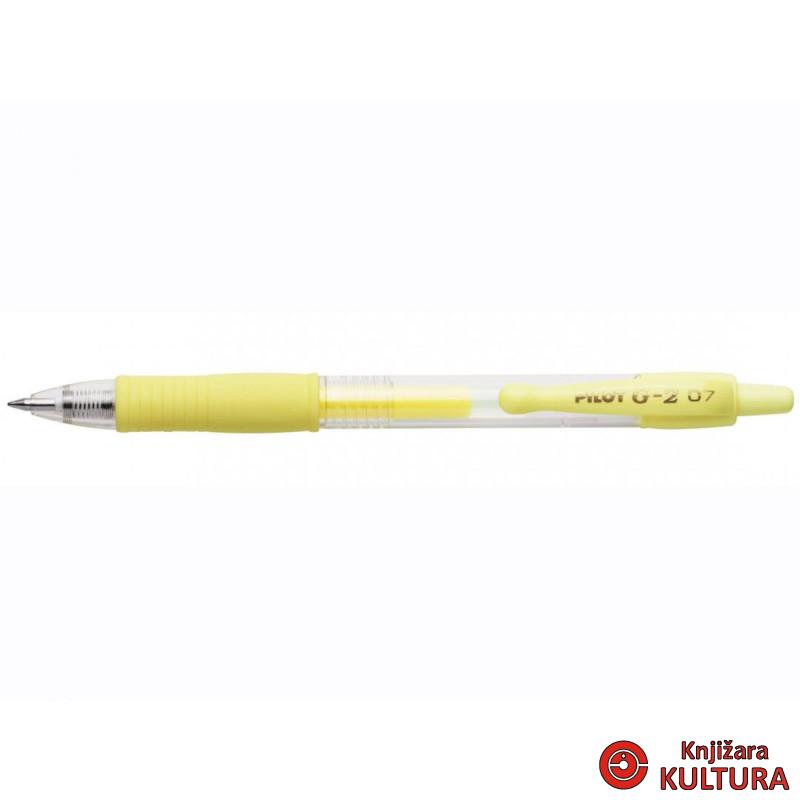 ROLER PILOT G2 07 PASTEL ŽUTA 