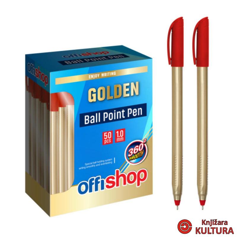 HEMIJSKA OLOVKA GOLDEN 1,0MM RED 50PCS 