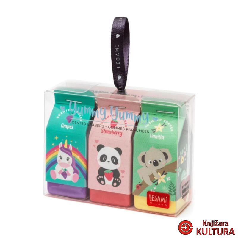 YUMMY YUMMY - SET OD 3 MIRISNE GUMICE - VIŠE MOTIVA ERA0002 