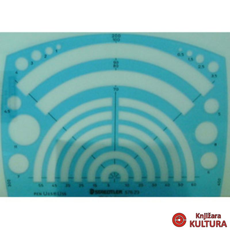 ŠABLON RADII-500 576 23 staedtler 