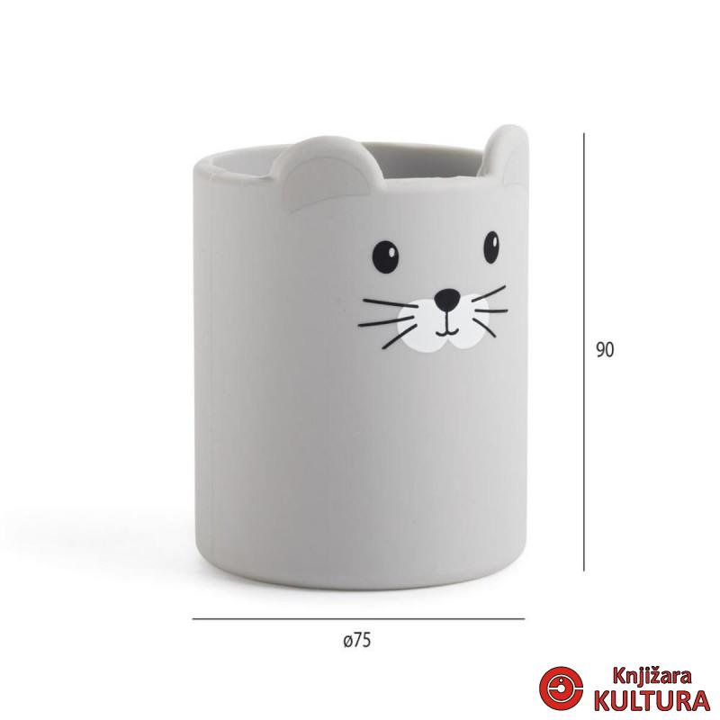 ČAŠA ZA OLOVKE SILIKONSKA B2F MOUSE 13353 