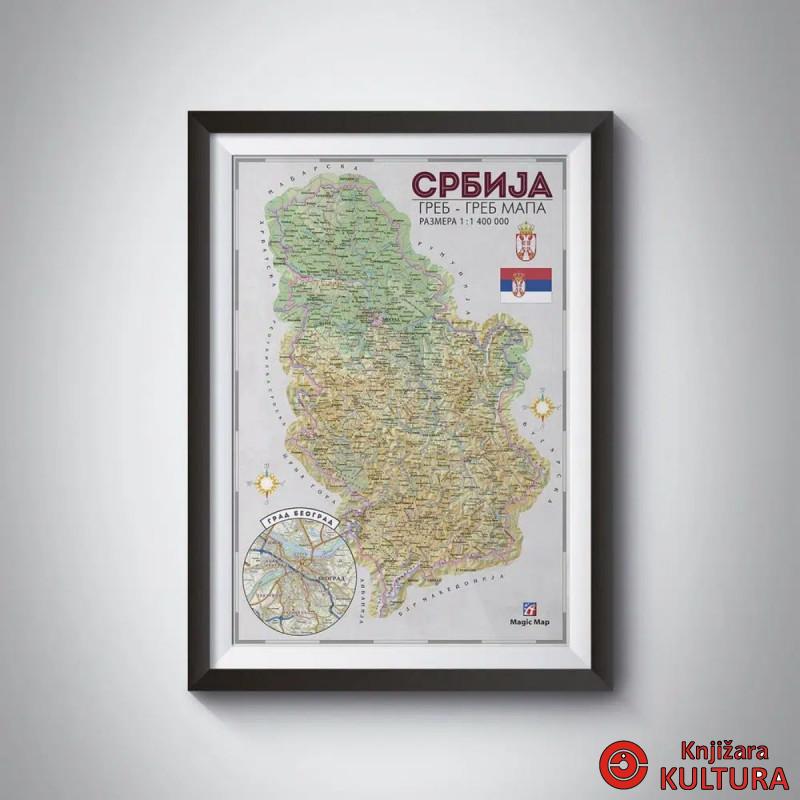 GREB GREB MAPA SRBIJE 