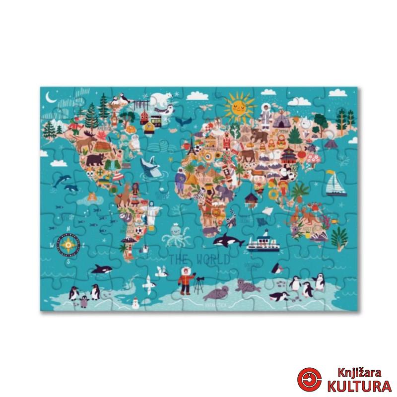 GREB GREB PIKTO MAPA WORLD PUZZLE 