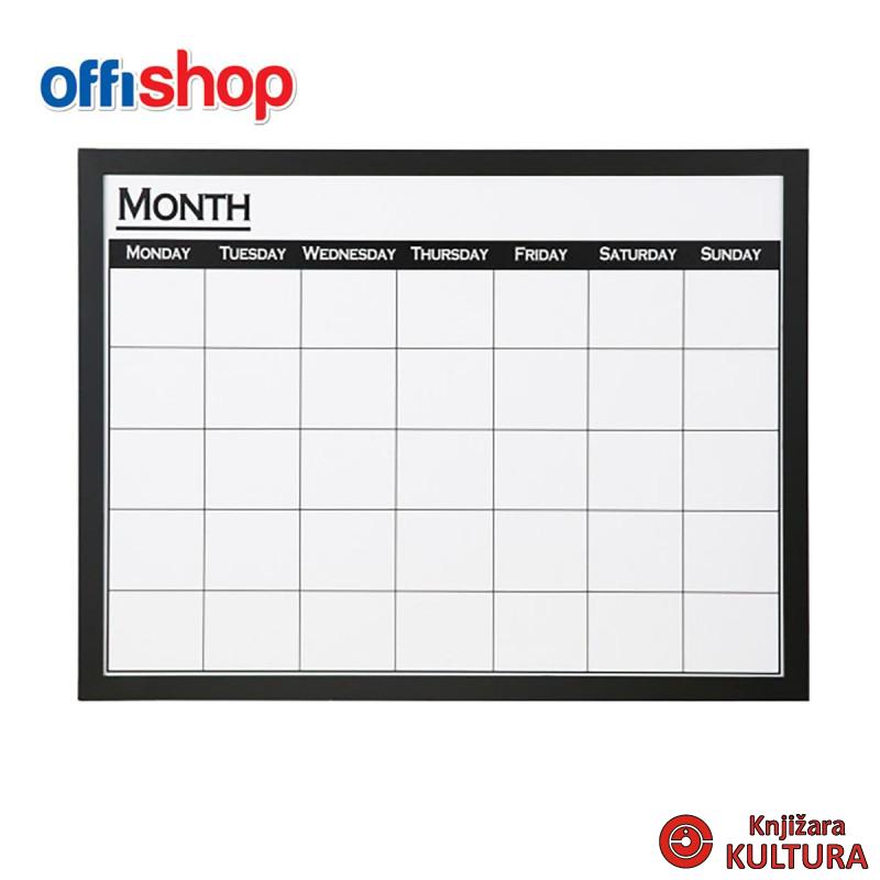TABLA BIJELA MAGNETNA NEDELJNI PLANER 48*65CM OF496 