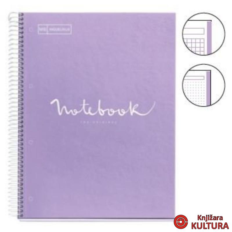 SVESKA A5 80 DOTS 90G EMOTIONS LAVENDER MR 46557MR 