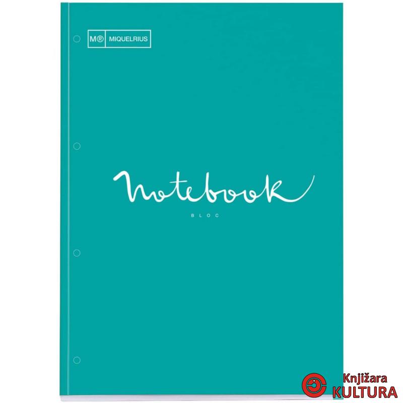 SVESKA A4 80 KARO 90G EMOTIONS TURQ MR 