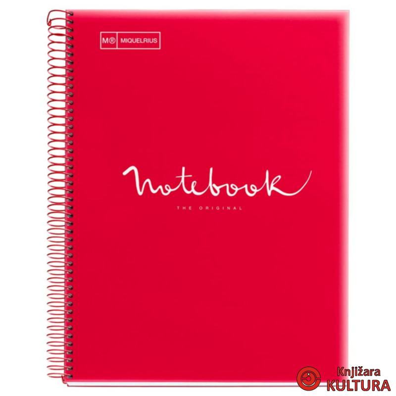 SVESKA A5 120 DIKTO 90G EMOTIONS ROJO MR 