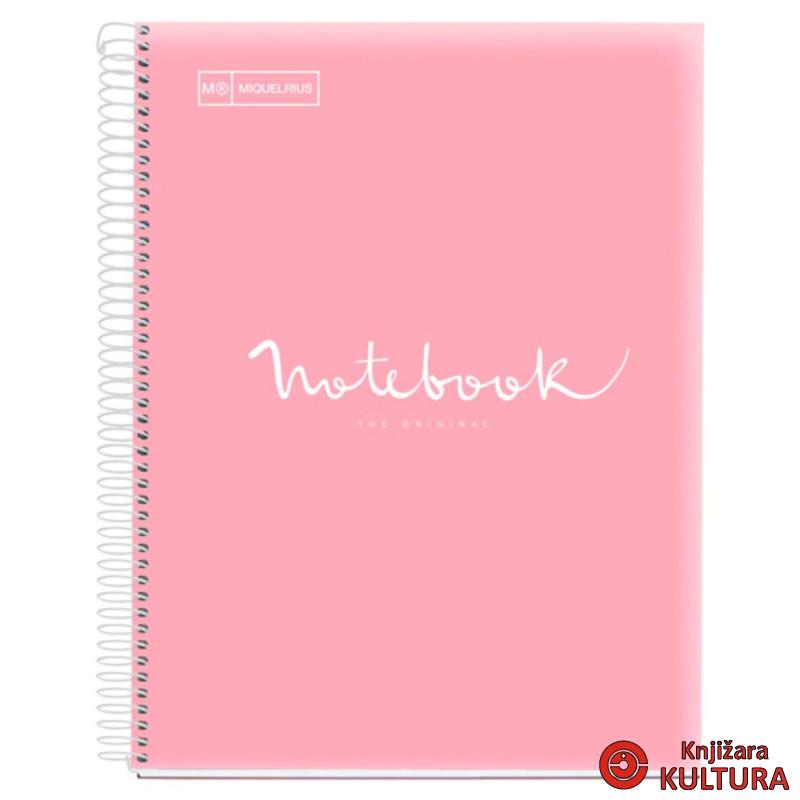 SVESKA A5 120L PP DIKTO EMOTIONS ROSA 