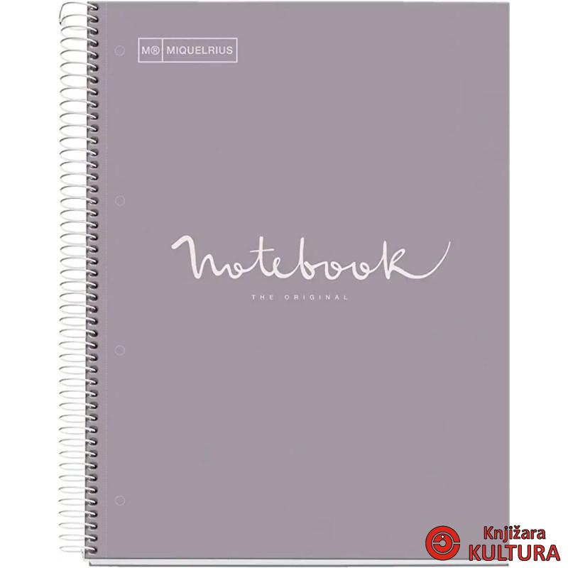 SVESKA A4 80 DOTS 90G EMOTIONS GREY 