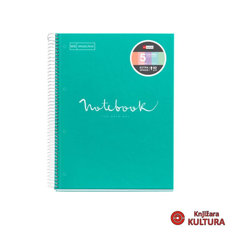 SVESKA A4 80 DOTS 90G MESSAGES TURQUOISE 