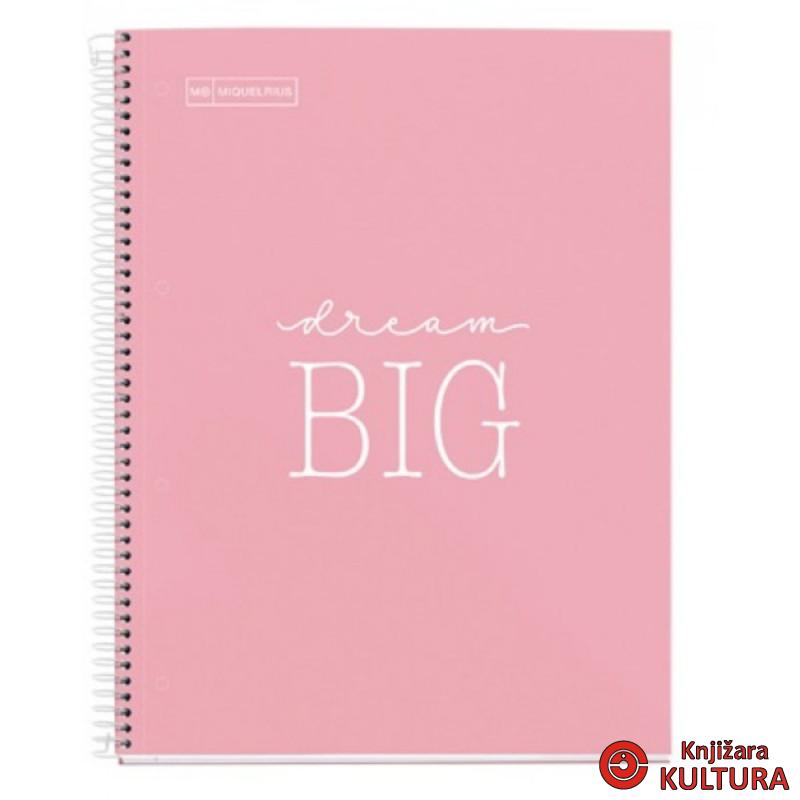 SVESKA A4 80 K. 90G MESSAGES PINK MR 