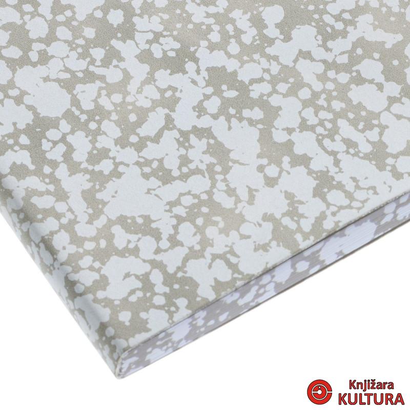SVESKA A5 PLAIN PRINTED EDGE GREY B 