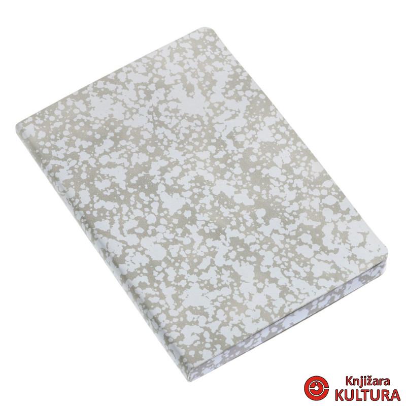 SVESKA A5 PLAIN PRINTED EDGE GREY B 