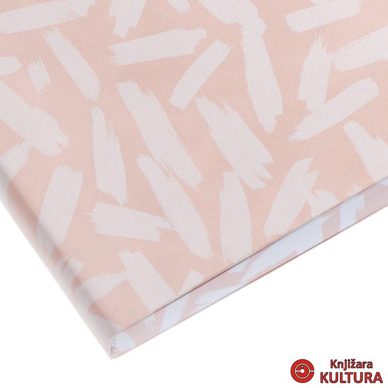 SVESKA A5 DOTS PRINTED EDGE PINK B 