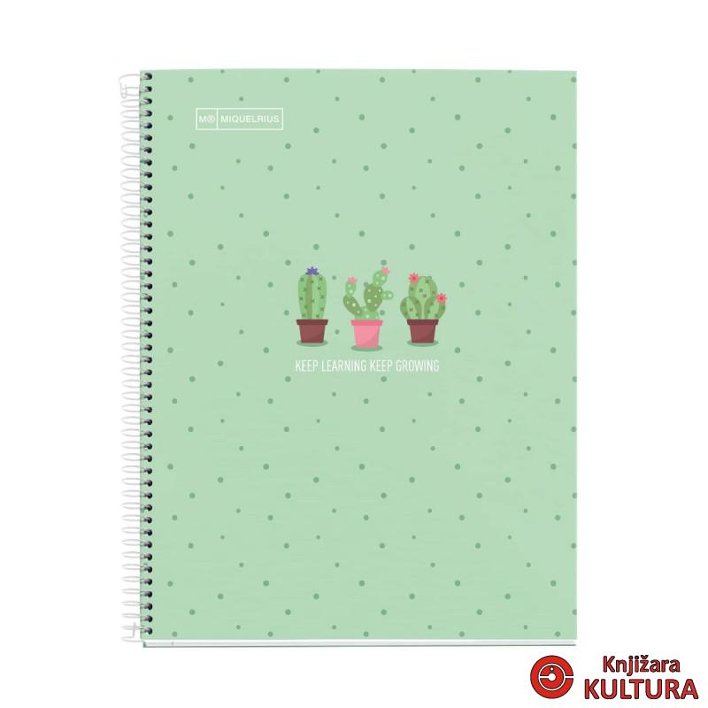 SVESKA A4 80 SQU. 90G CACTUS MINT 