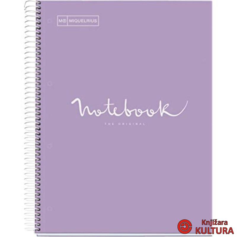 SVESKA A5 80 HOR 90G EMOTIONS LAVENDER 