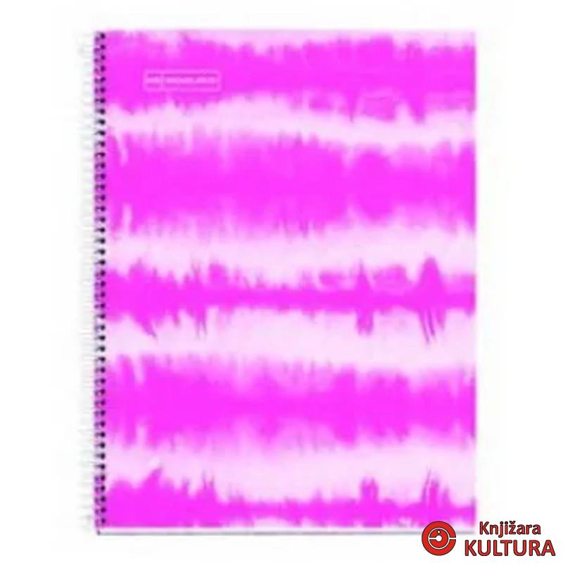 SVESKA  A5 120 DIKTO 90G TIE DYE PINK NEON 