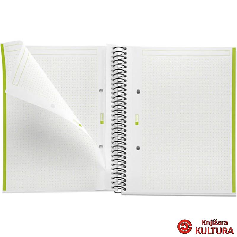 SVESKA A5 80 DOTS 90G BE ECO OLIVE 