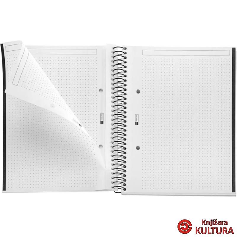 SVESKA A5 80 DOTS 90G BE ECO ANTHRACITE 