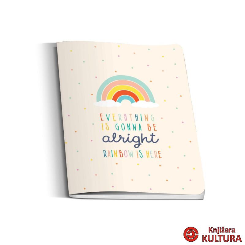 SVESKA A5 60 LISTA LATAJN RAINBOW 