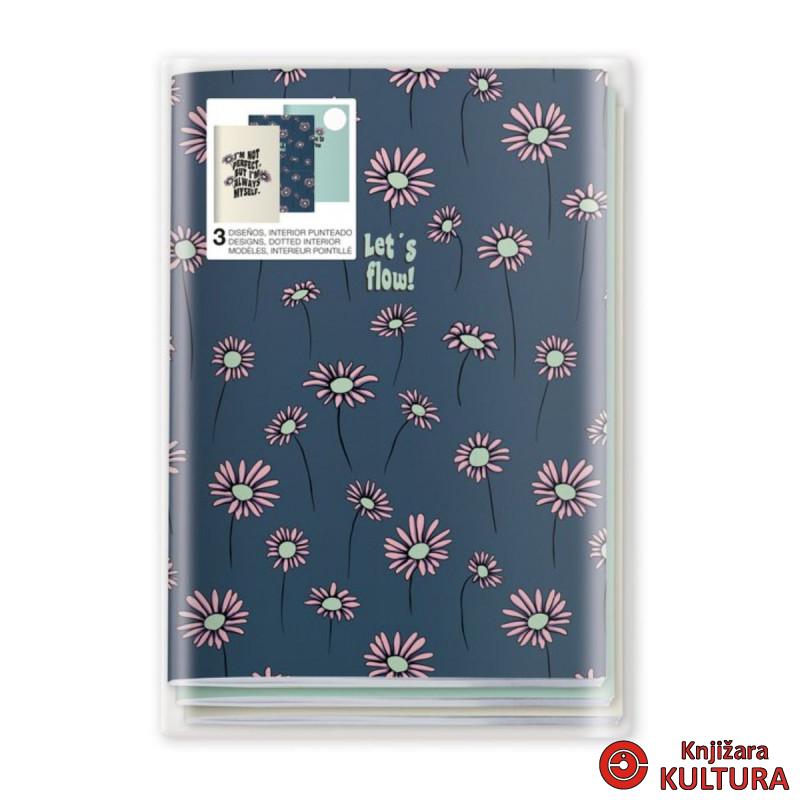 SVESKA 3/1 A5 DOTS DAISIES 08189MR 