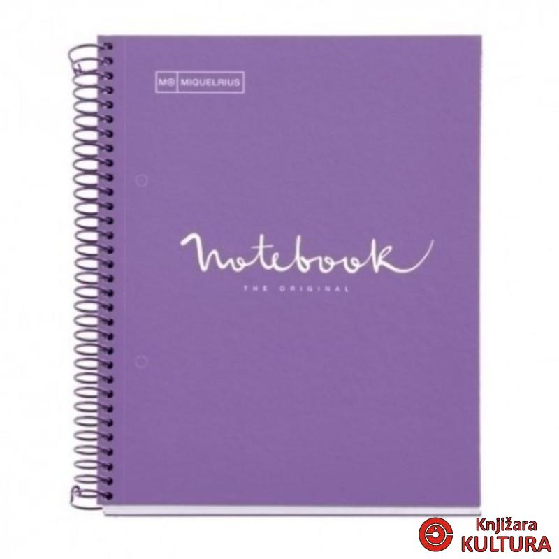 SVESKA A5 80 SQU. 90G EMOTIONS PURPLE 46680MR 