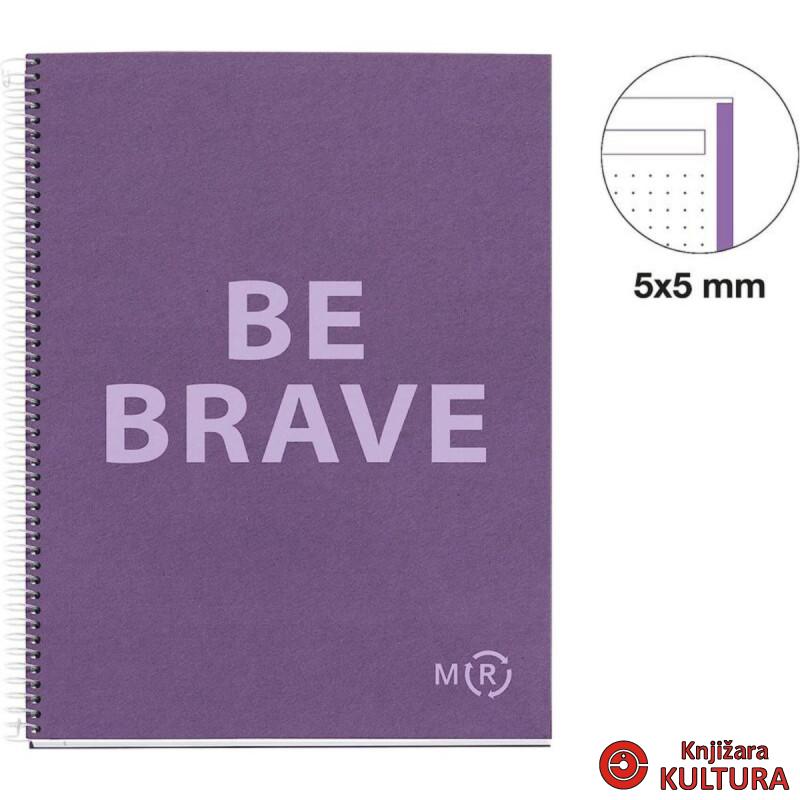 SVESKA A4 80 DOTS 90G BE ECO AMETHYSTES 46893MR 