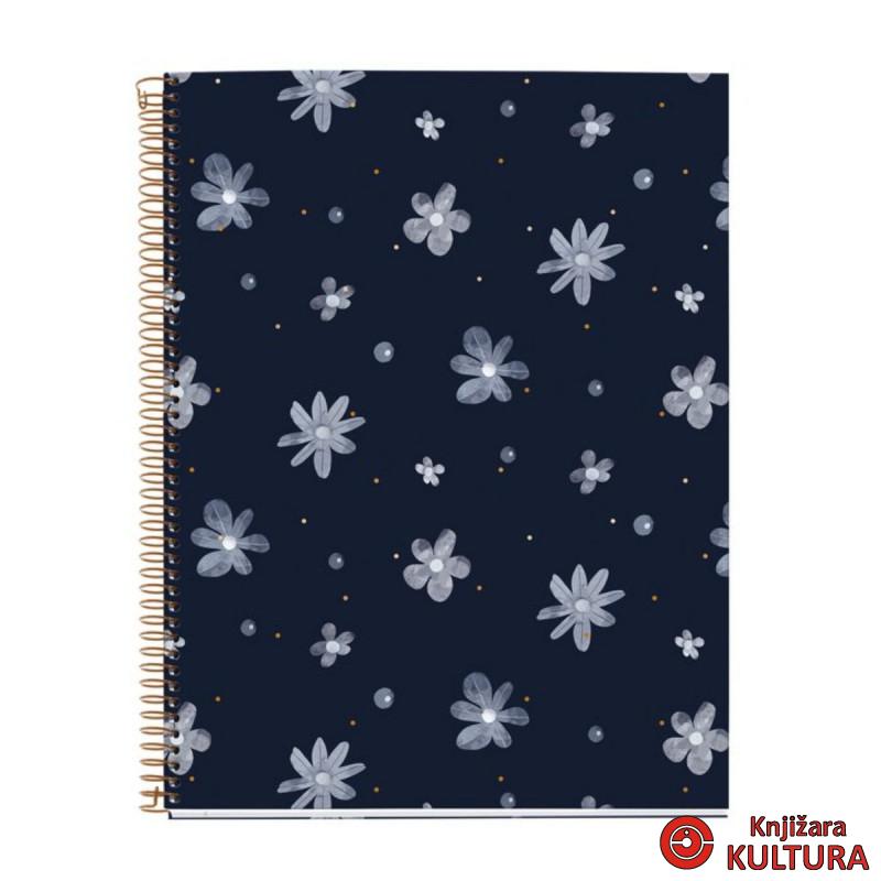 SVESKA A4 120 SQU SPARKLES MIDNIGHT 46914MR 
