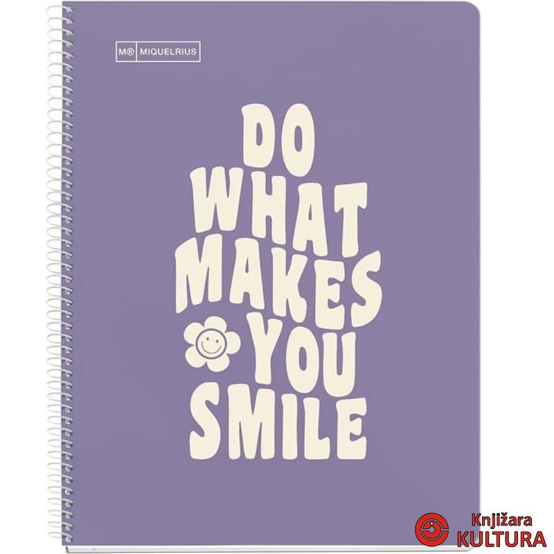 SVESKA A4 80 DOTS 90G MESSAGES PURPLE 