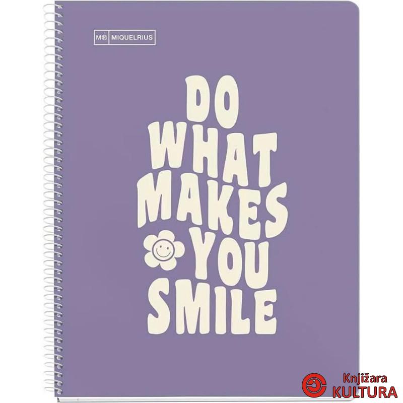 SVESKA A4 80 HOR 90G MESSAGES PURPLE 
