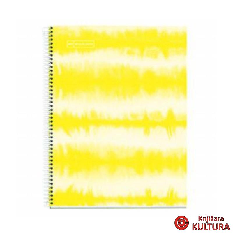 SVESKA A5 120 SQU 90G TIE DYE YELLOW NEON MR44743 