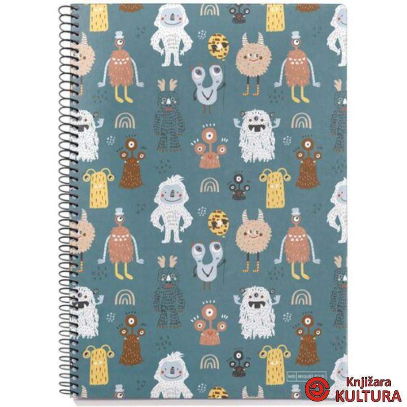 SVESKA 215 X 315 MM NOTEBOOK MONSTERS 