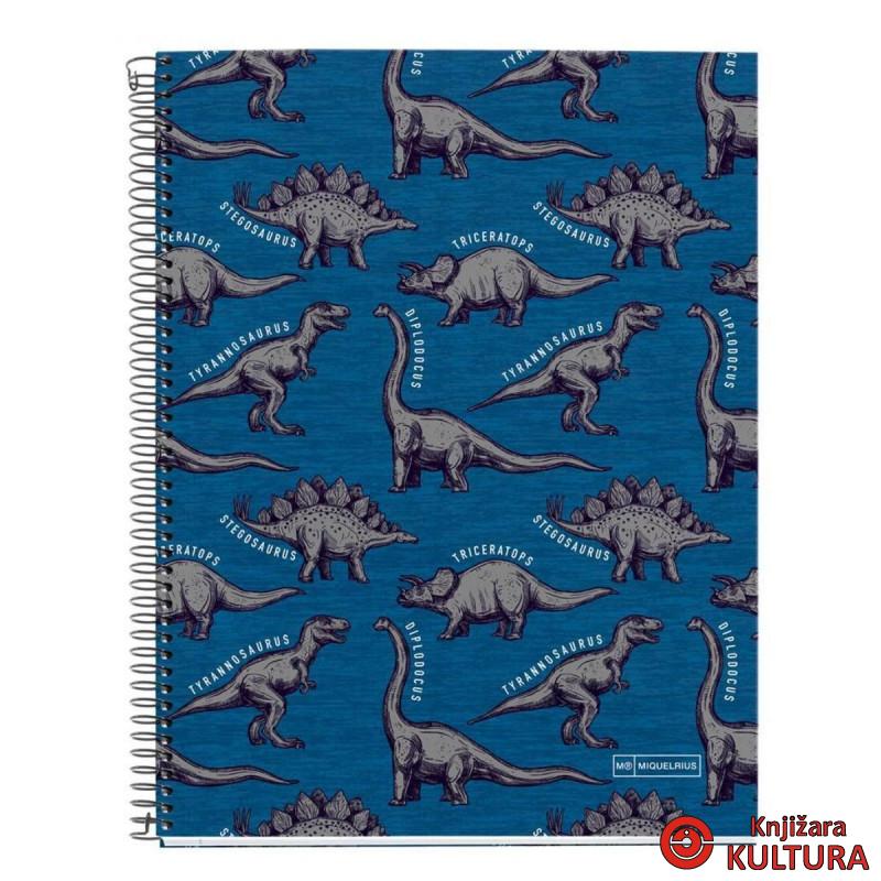 SVESKA A4 140l WILD DINO DIKTO 