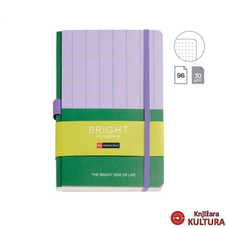 SVESKA A5 DOTTED GREEN BRIGHT MR08263 