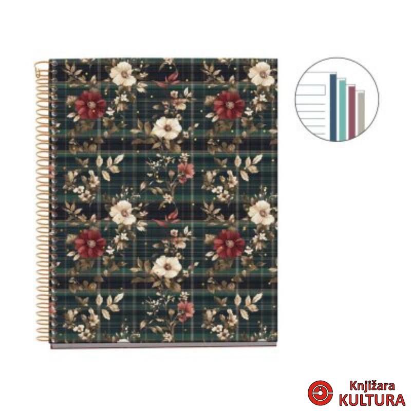 SVESKA A5 100L POPPIES HIFHLAND DAYS DIKTO MR04415 
