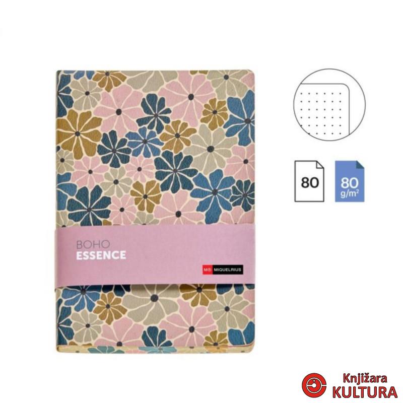 SVESKA A5 DOT. FLOWER BOHO ESSENCE MR08303 