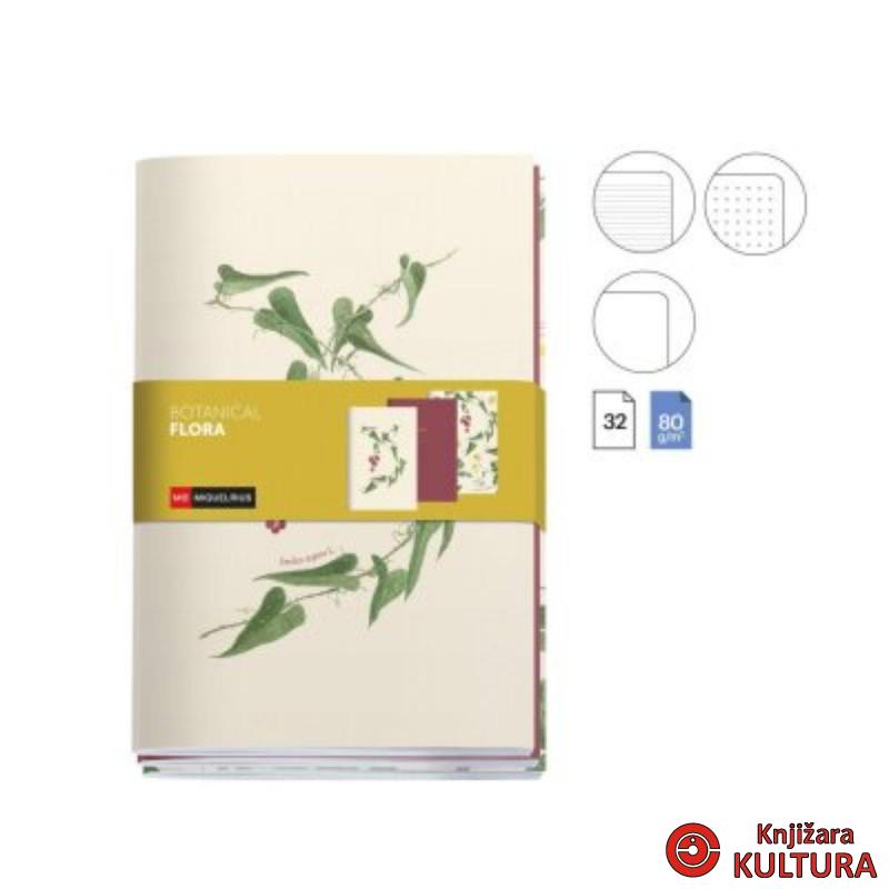 SVESKE A5 3/1 BOTANICAL FLORA MR8326 