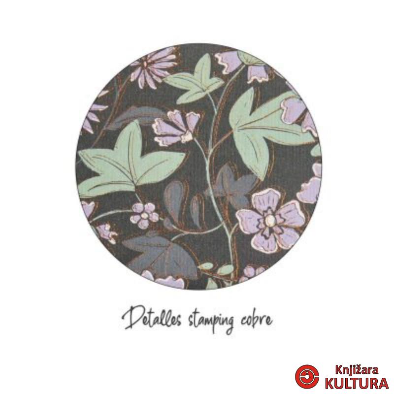 SVESKA A5 PLAIN FLOWERS GOLDEN JAZMIN MR8305 