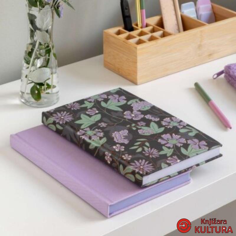 SVESKA A5 PLAIN FLOWERS GOLDEN JAZMIN MR8305 